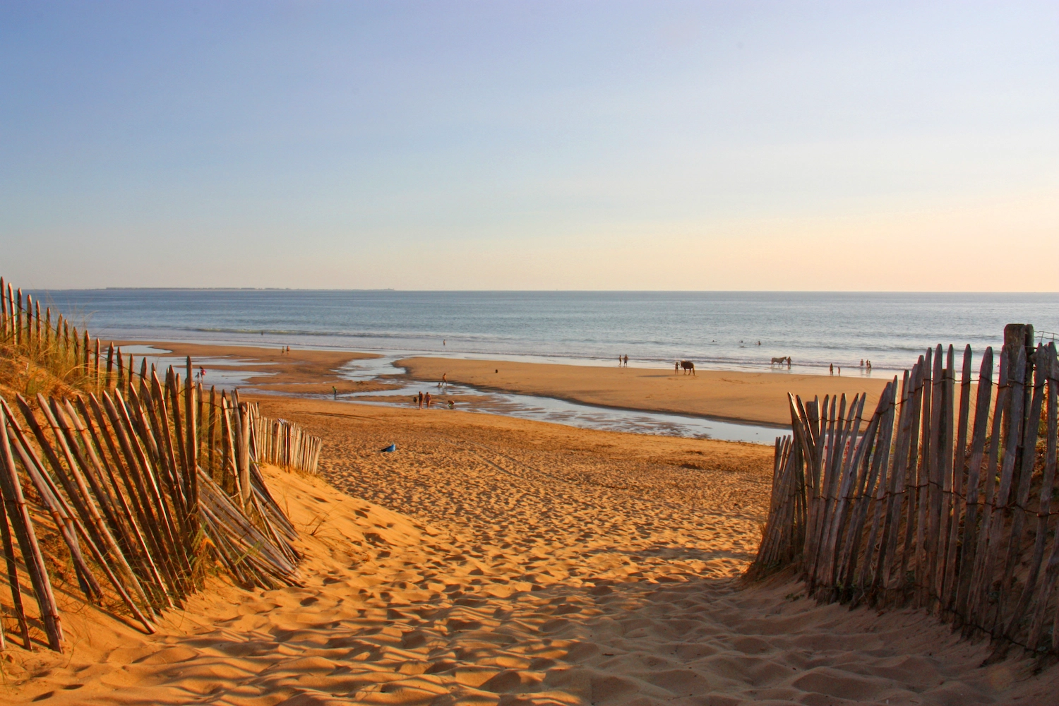 Plage Vendée Longeville-sur-Mer dunes océan vacances