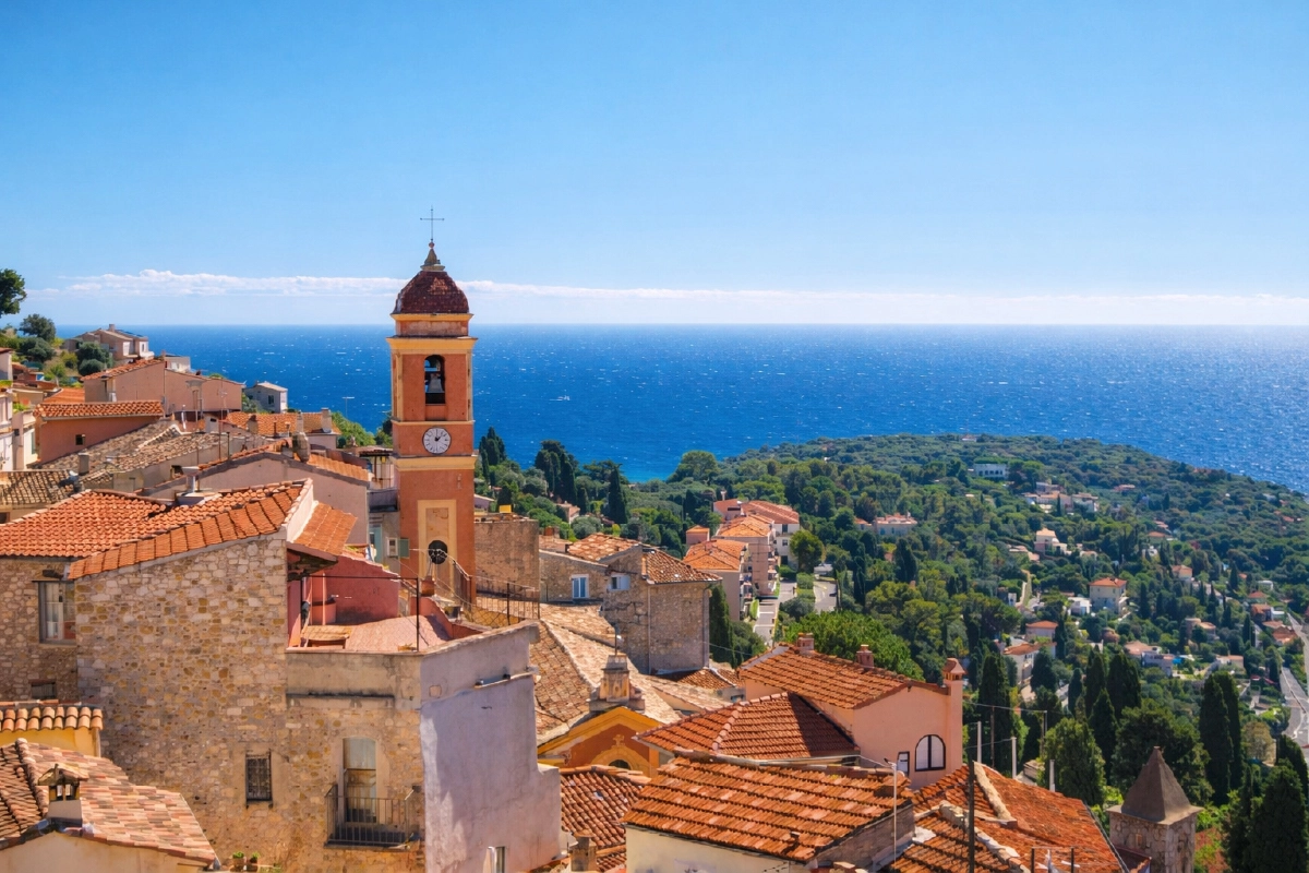 village roquebrune cap martin vue mer cote azur