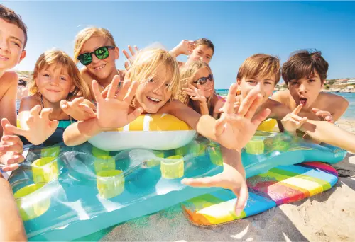 Famille en vacances