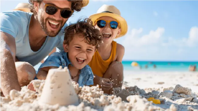 Plage familiale